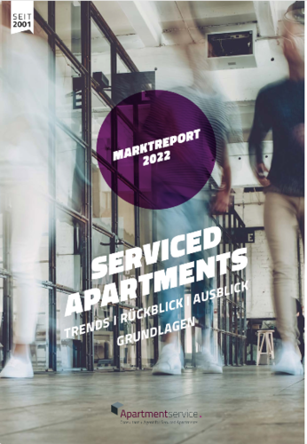 Der neue "Marktreport Serviced Apartments 2022" von Apartmentservice ist erschienen. © Apartmentservice.